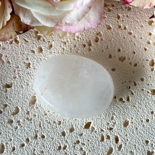 Clear Quartz Worry Stone #975