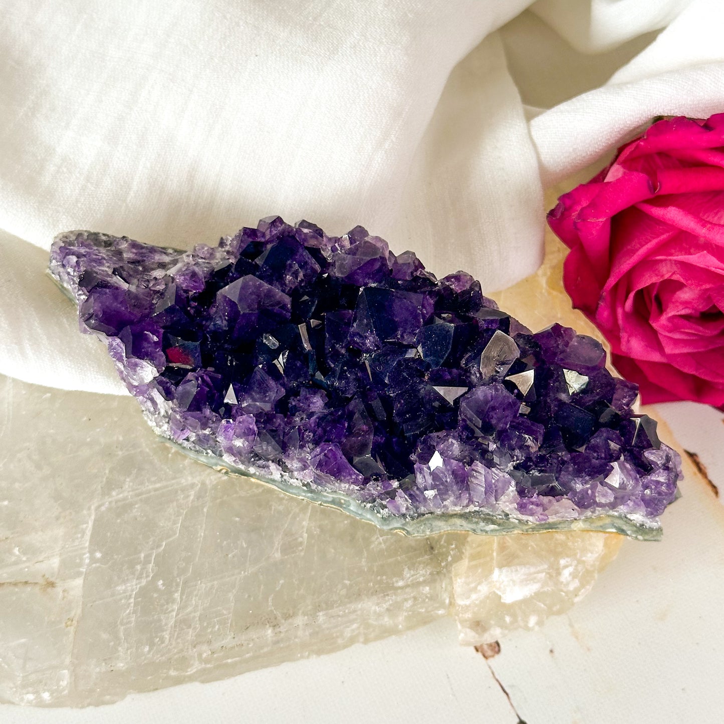 Amethyst Cluster #1000-Happily Zen