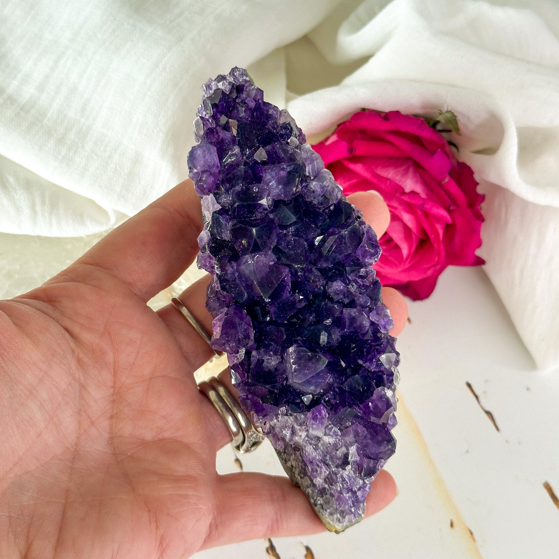 Amethyst Cluster #1000-Happily Zen