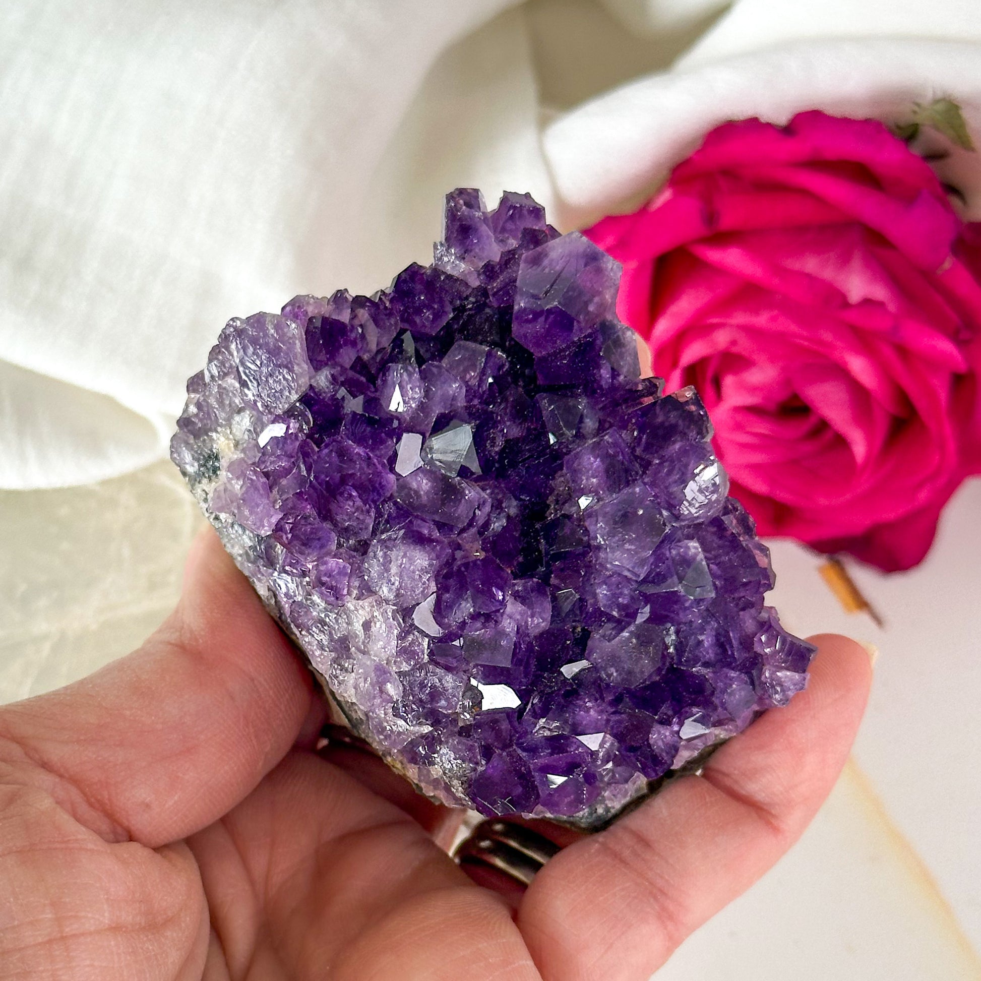 Amethyst Cluster #1001-Happily Zen