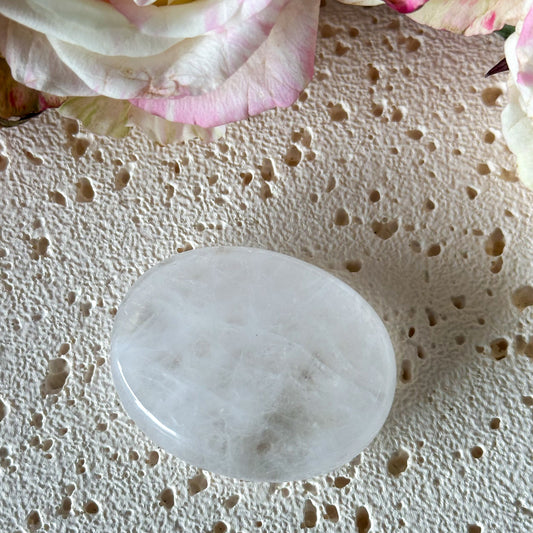 Clear Quartz Worry Stone #978