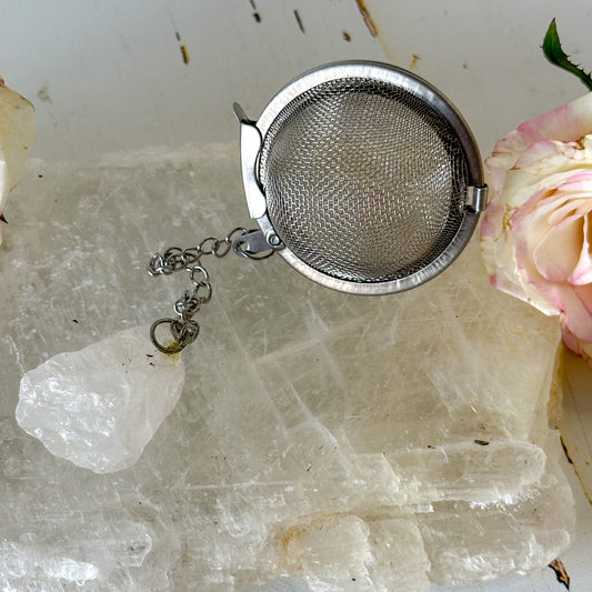 Clear Quartz Crystal Tea Strainer #931