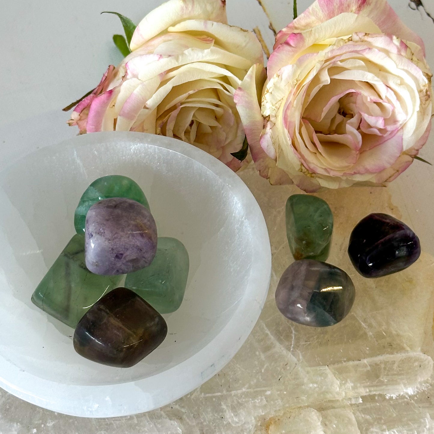 Fluorite Tumble Stone-Happily Zen