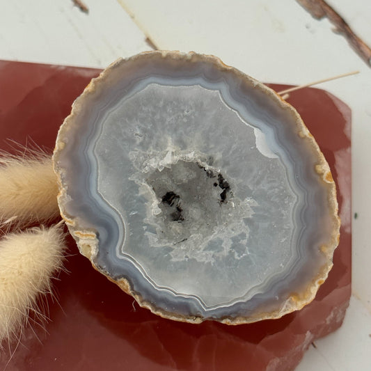 Agate Geode Slice #656-Happily Zen