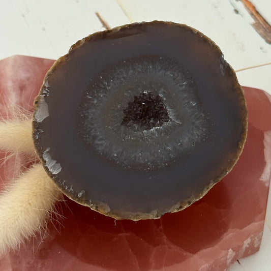 Agate Geode Slice #657-Happily Zen