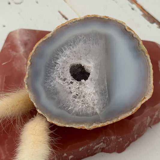 Agate Geode Slice #659-Happily Zen