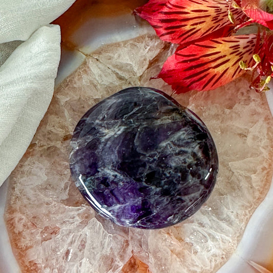 Amethyst Palm Stone #890-Happily Zen