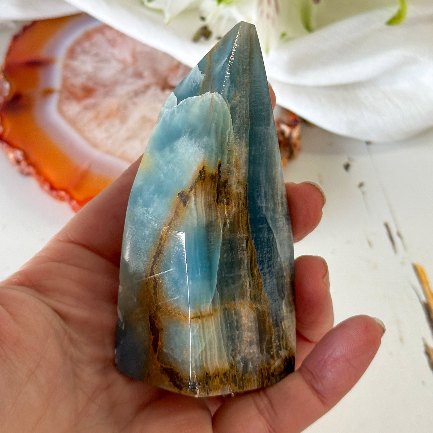 Blue Onyx Freeform #951-Happily Zen