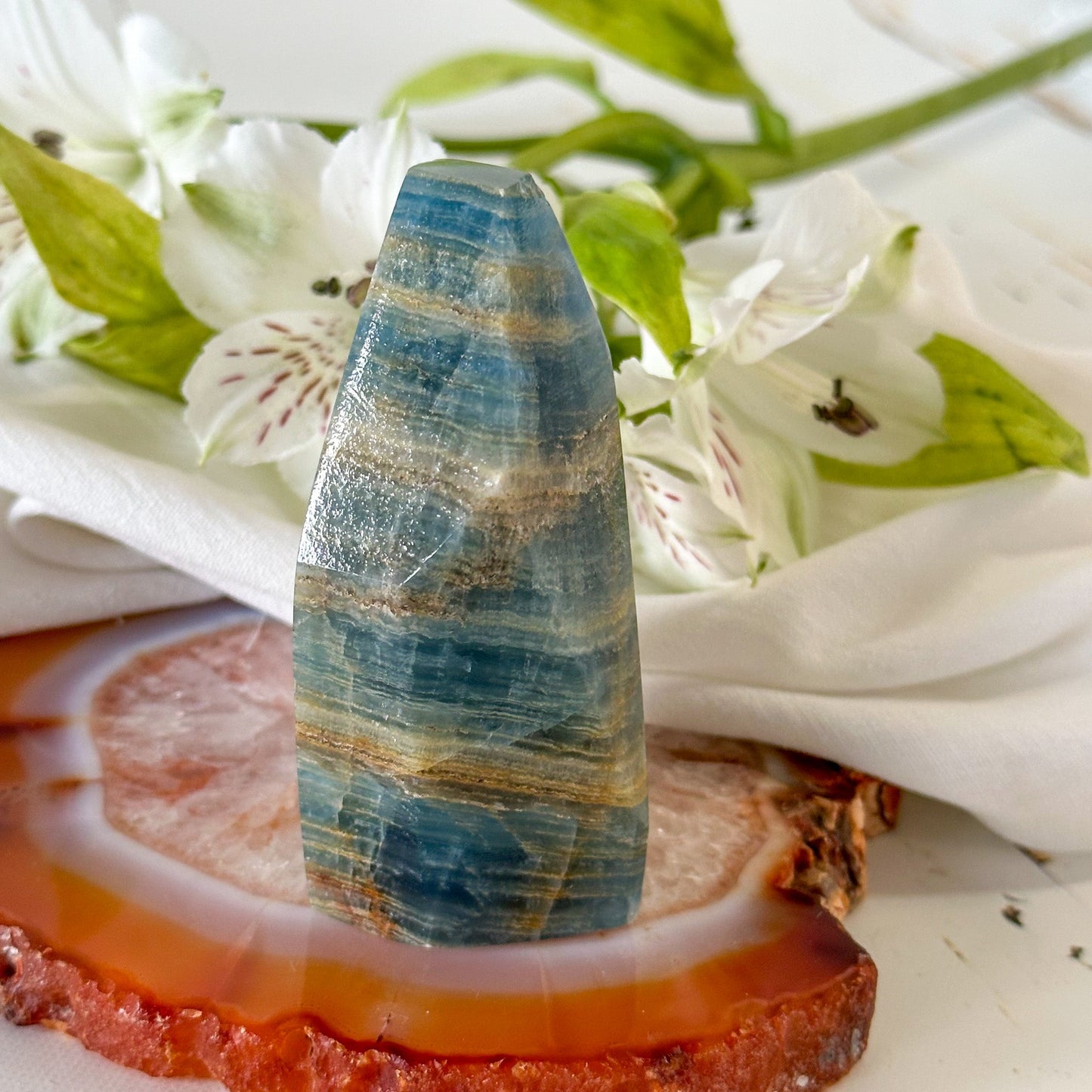 Blue Onyx Freeform #953-Happily Zen