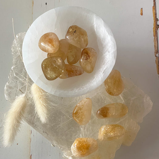 Citrine Tumble Stone-Happily Zen