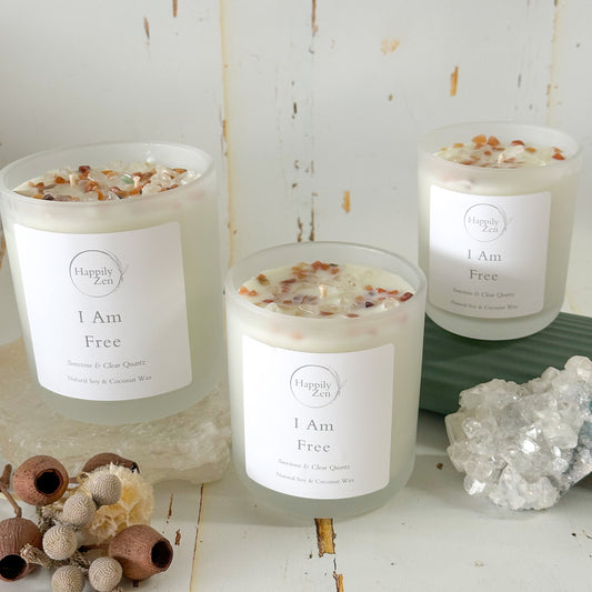 I Am Free - Bergamot and Banksia Candle-Happily Zen