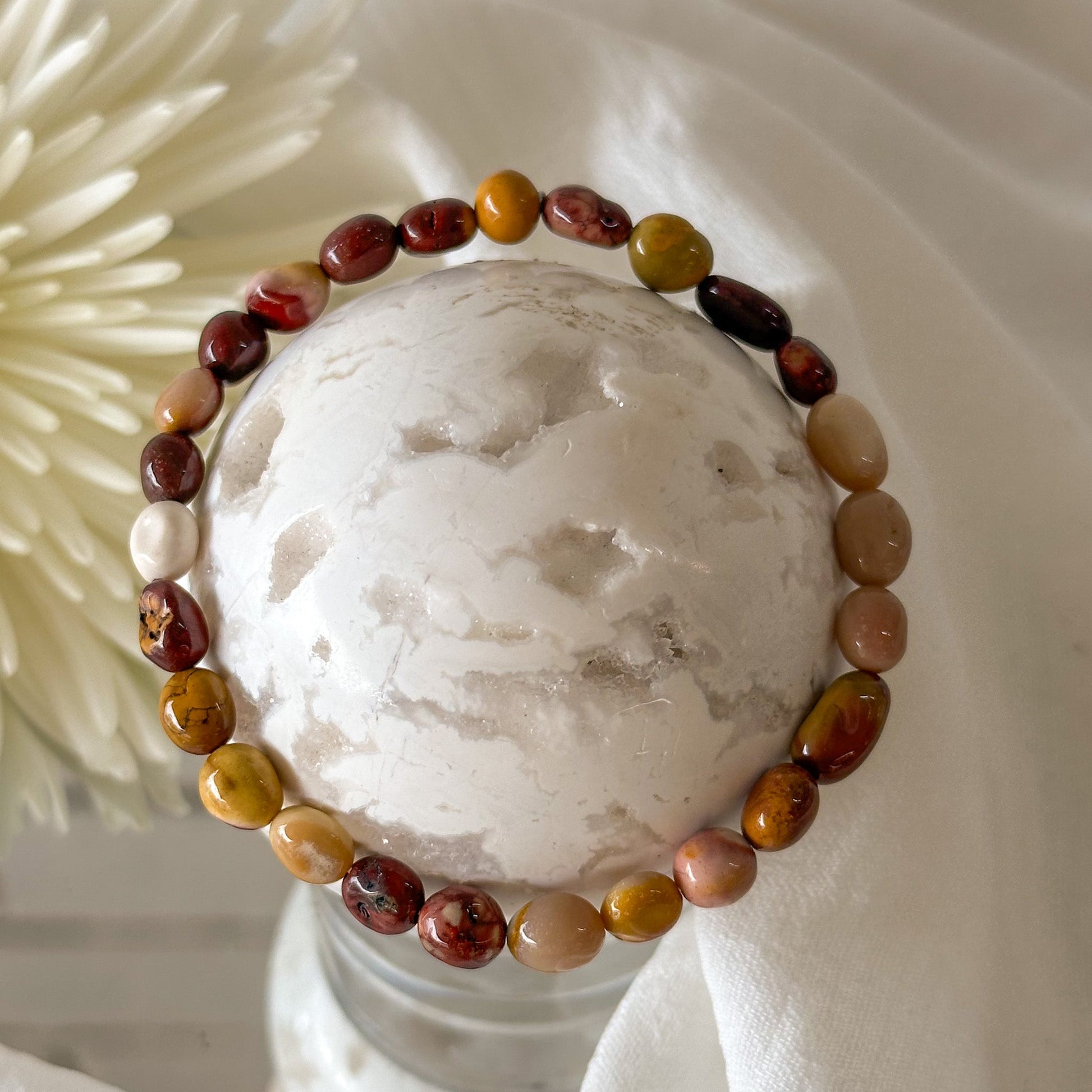 Mookaite Pebble Bracelet-Happily Zen