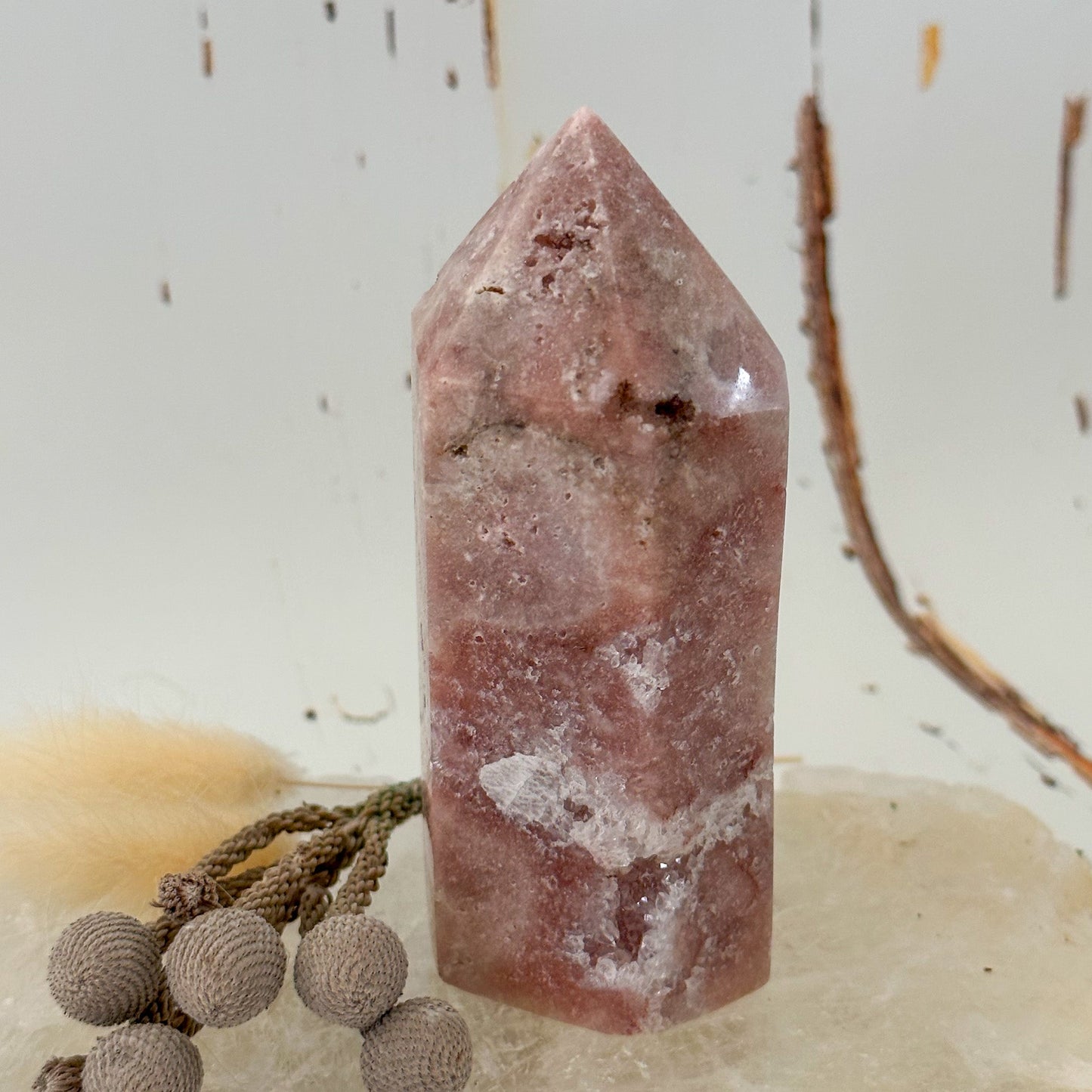 Pink Amethyst Tower #674-Happily Zen