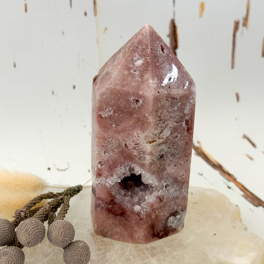 Pink Amethyst Tower #674-Happily Zen