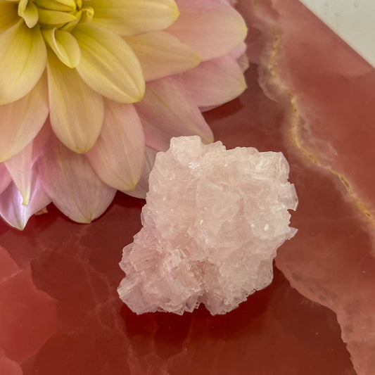 Pink Halite Cluster #888-Happily Zen