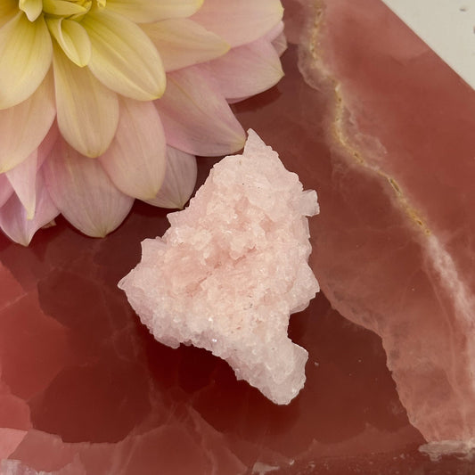 Pink Halite Cluster #889-Happily Zen