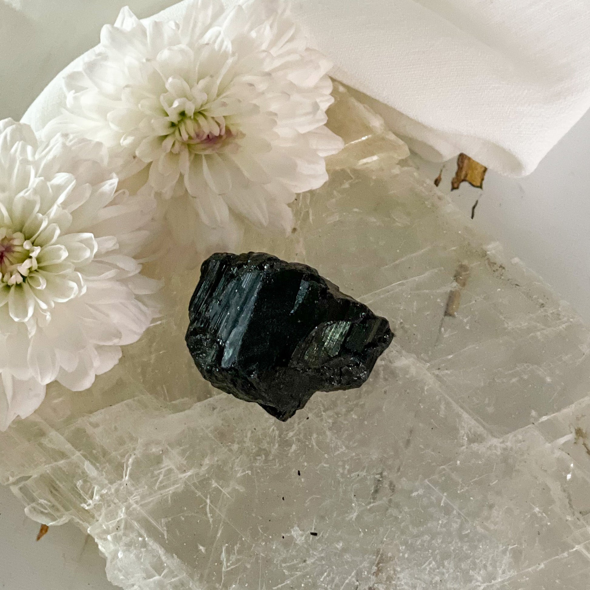 Raw Black Tourmaline #428-Happily Zen