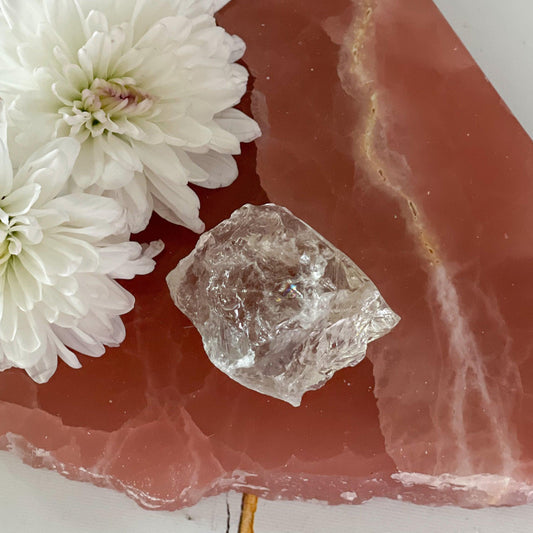 Raw Clear Quartz #368-Happily Zen