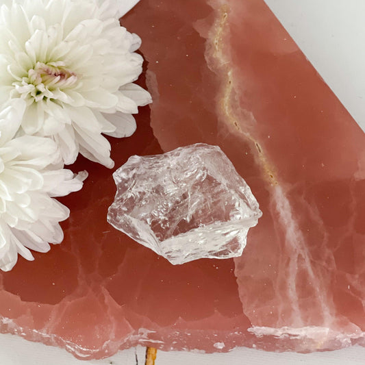 Raw Clear Quartz #369-Happily Zen