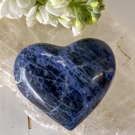 Sodalite Heart #827-Happily Zen