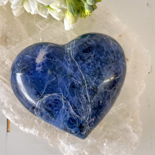 Sodalite Heart #828-Happily Zen