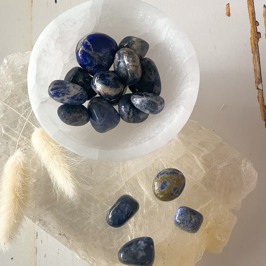 Sodalite Tumble Stone-Happily Zen