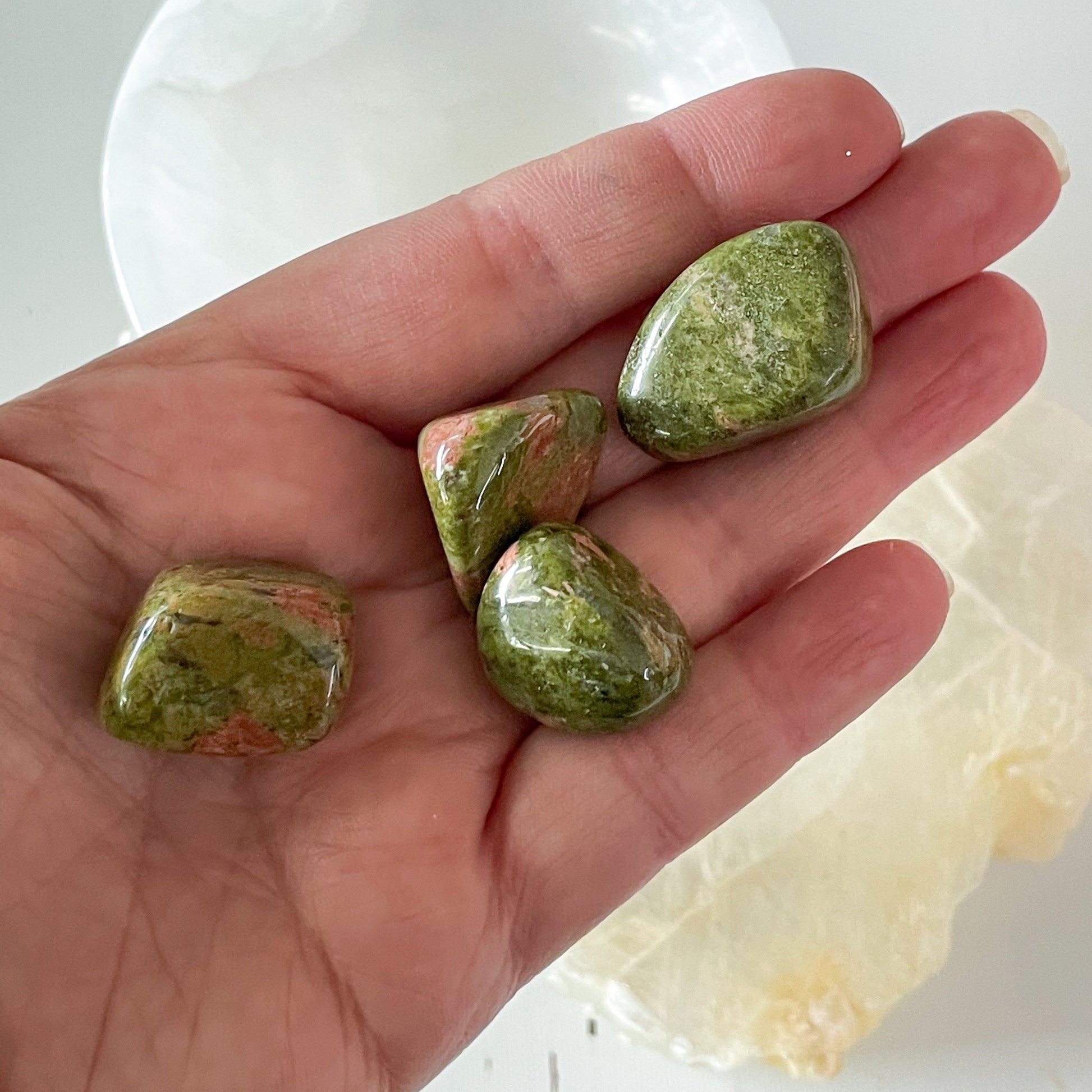 Unakite Tumble Stone-Happily Zen